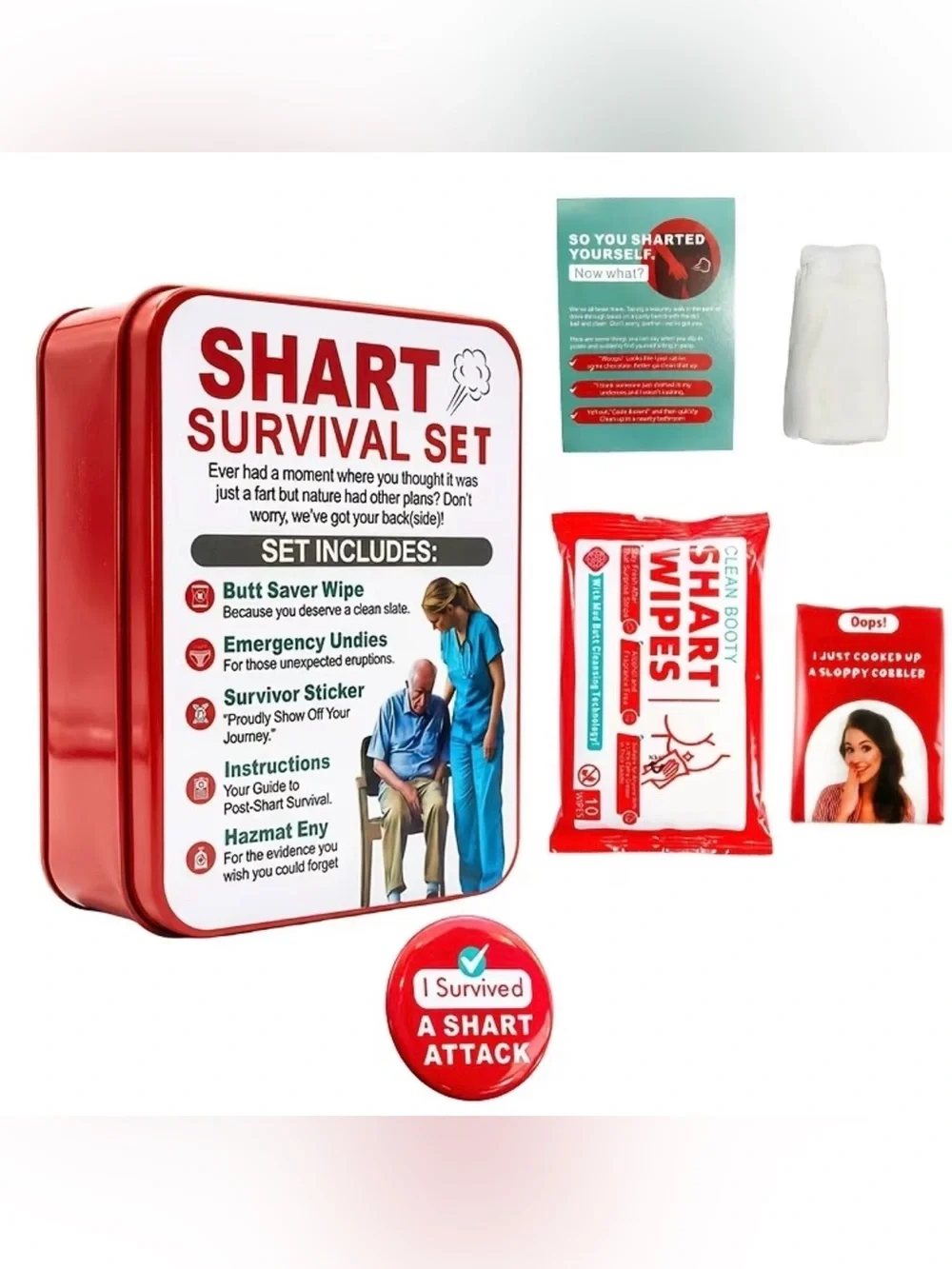 Shart Survival Set - Novelty Emergency Care Kit